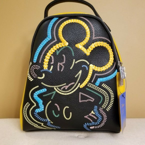 Danielle Nicole Mickey Mouse Stitched Backpack NEW